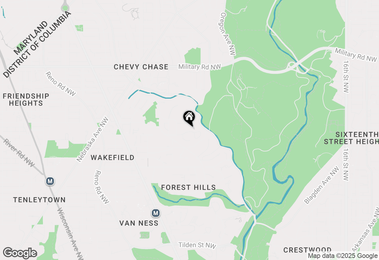 Map of 2905 Ellicott Street Nw, Washington, DC 20008