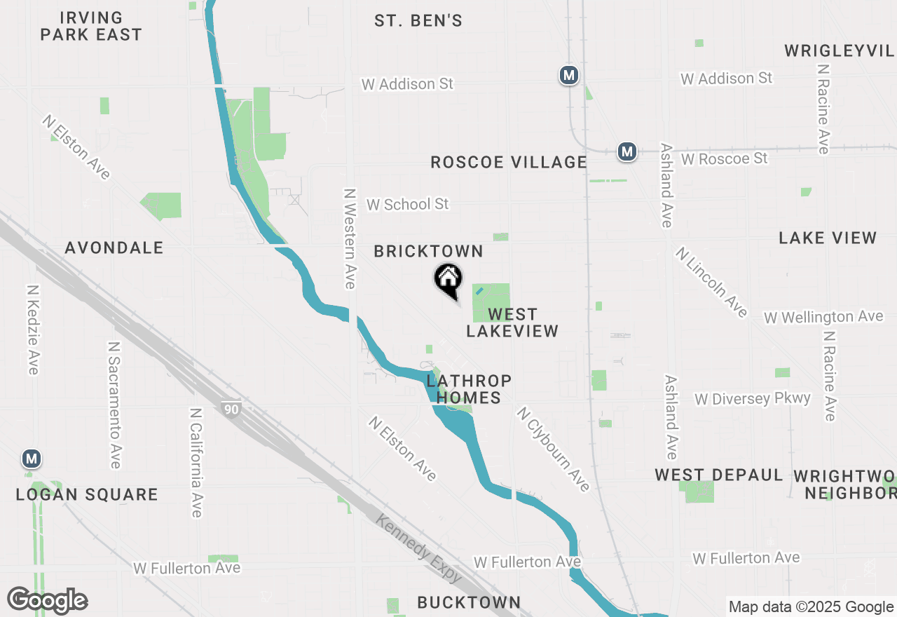 Map of 3022 N Hamilton Avenue, Chicago, IL 60618