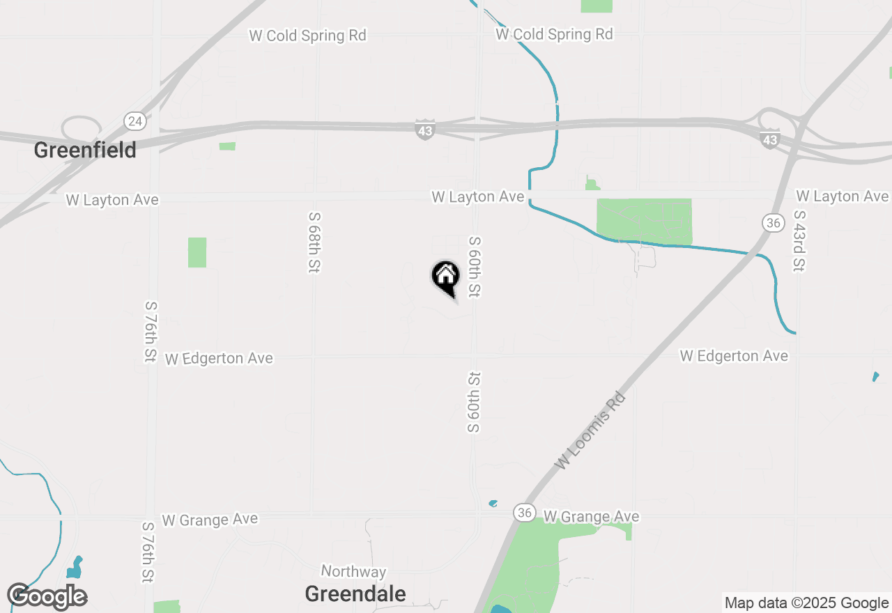 Map of 6100 W Stonehedge Dr #360, Greenfield, WI 53220