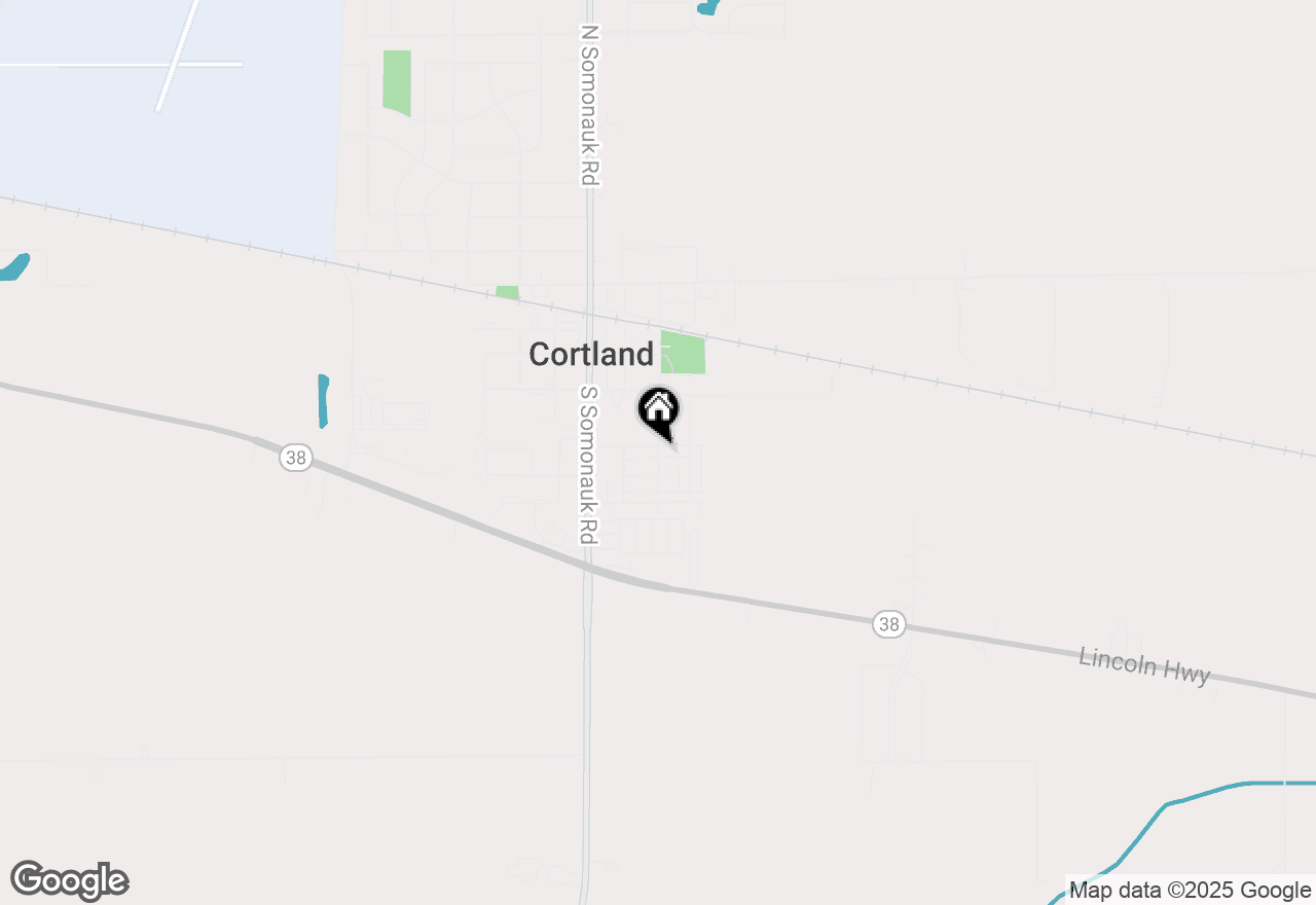 Map of 203 S Llanos Street, Cortland, IL 60112