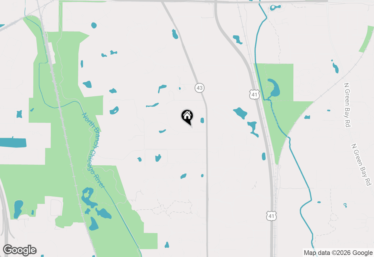 Map of 1150 W Keswick Lane, Lake Forest, IL 60045