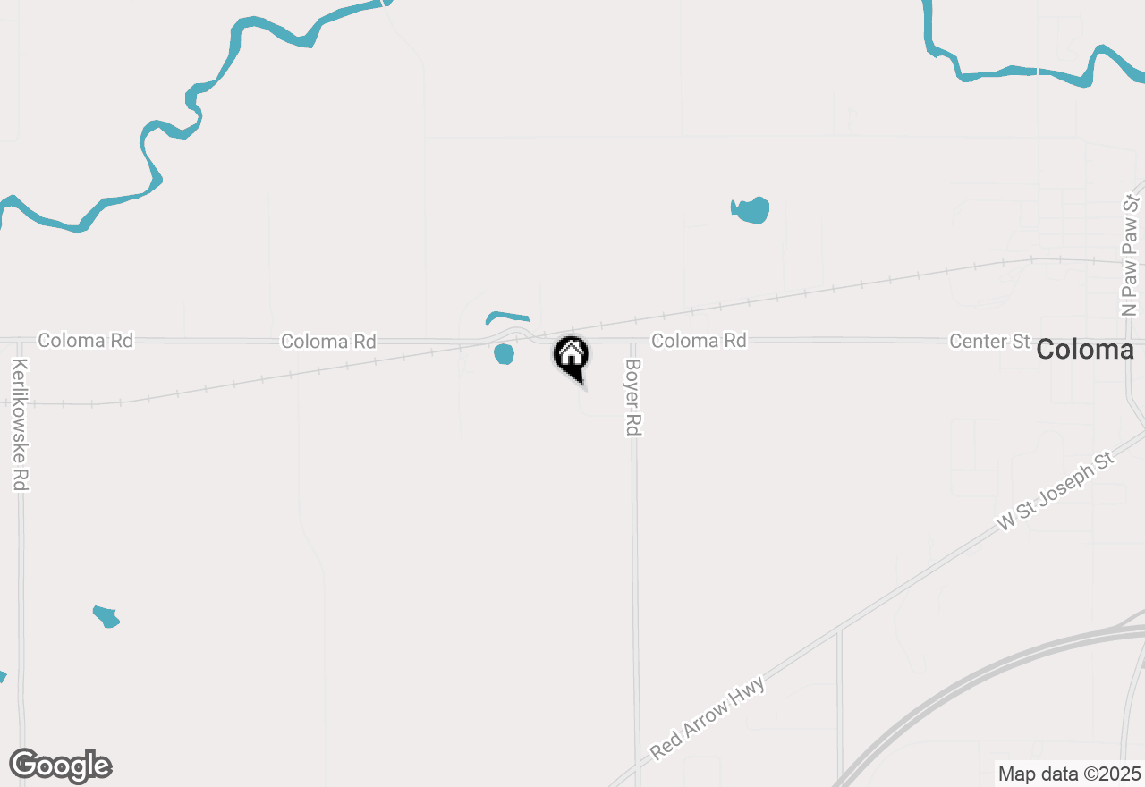 Map of 4002 Atherton Drive, Coloma, MI 49038