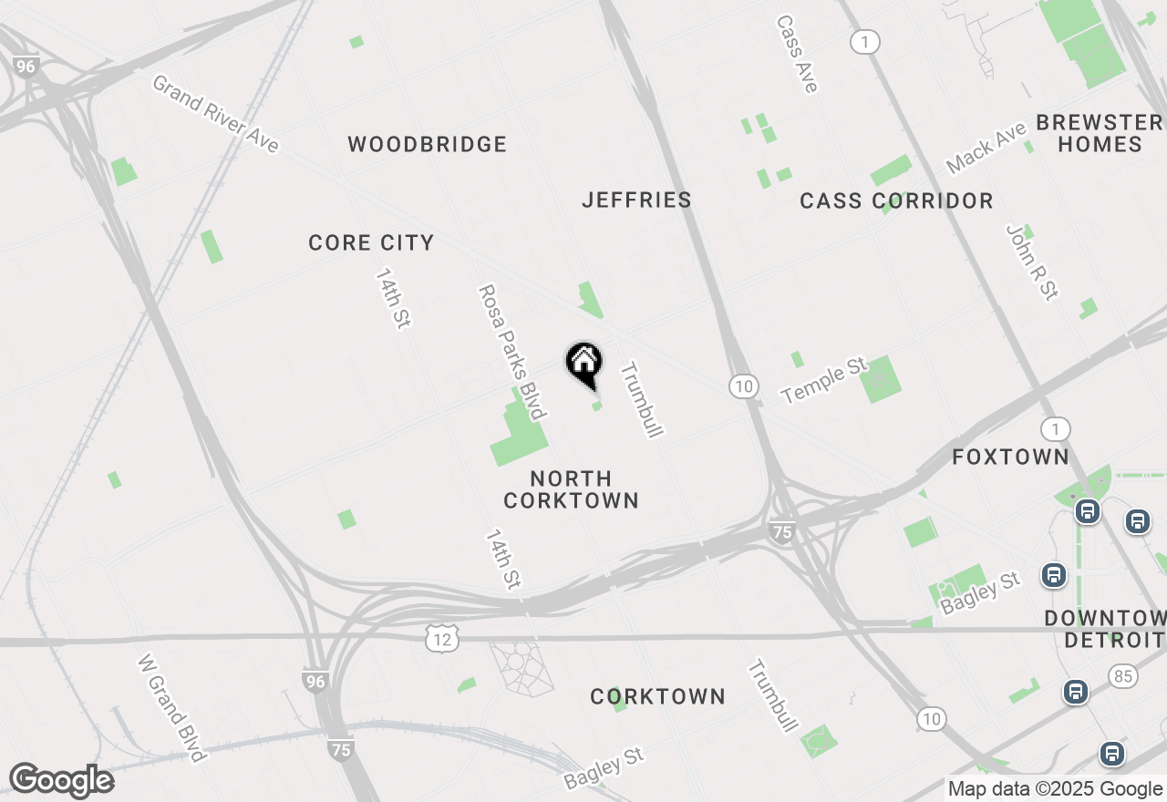 Map of 3307 Cochrane Street, Detroit, MI 48208