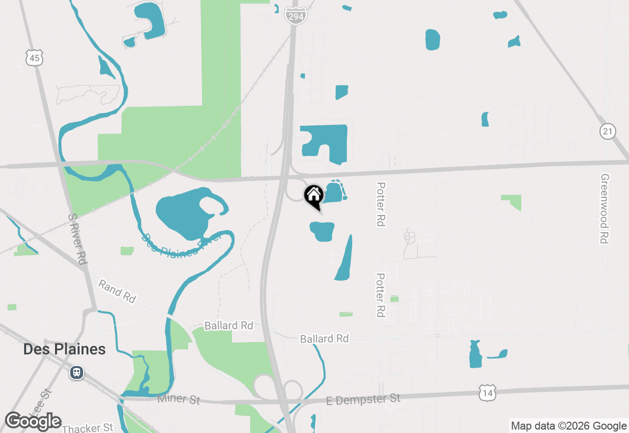 Map of 9430 Bay Colony Drive #2N, Des Plaines, IL 60016