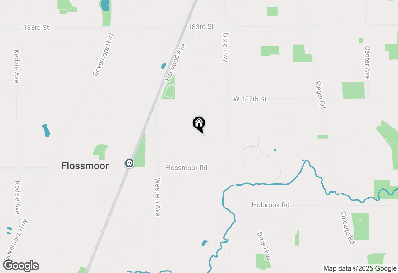 Map of 911 Travers Lane, Flossmoor, IL 60422