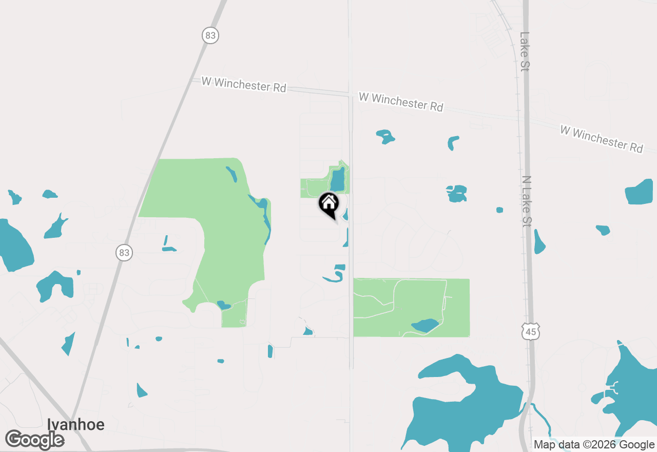 Map of 1208 Halifax Drive, Mundelein, IL 60060