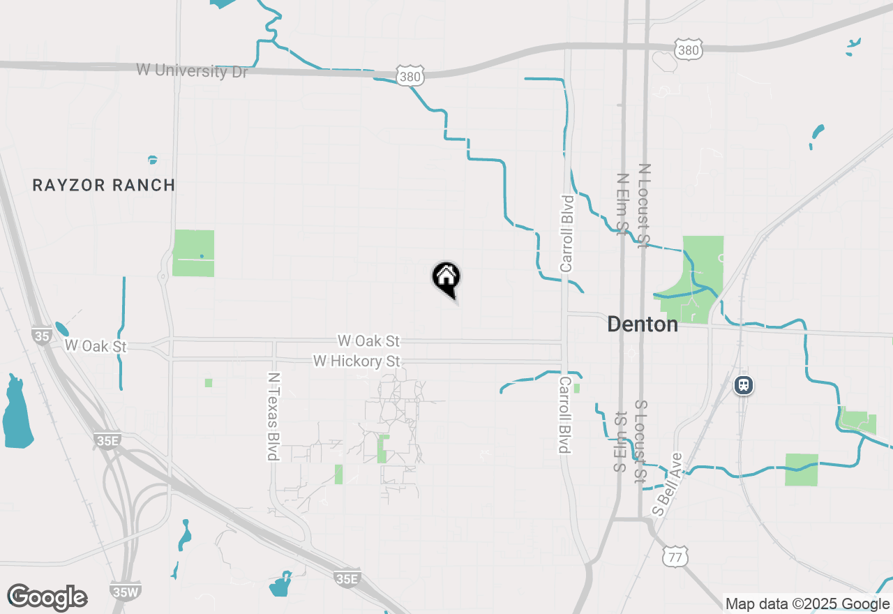 Map of 330 Ponder Street, Denton, TX 76201