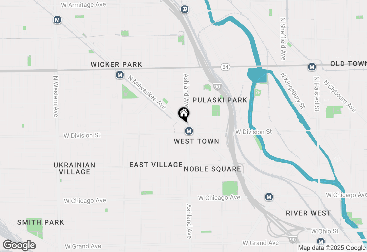 Map of 1238 N Milwaukee Avenue #2, Chicago, IL 60622
