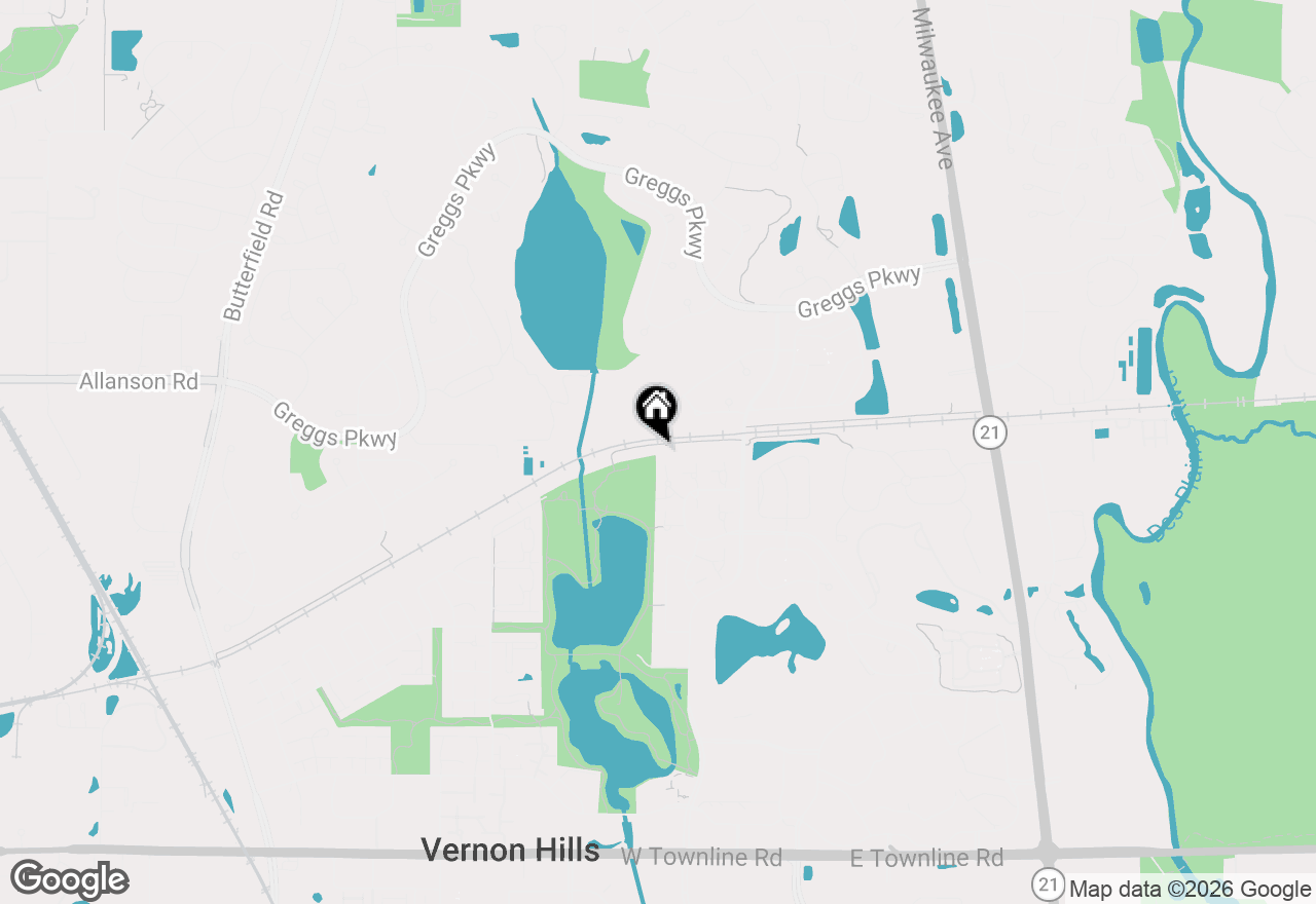 Map of 1405 Clairmont Court, Vernon Hills, IL 60061