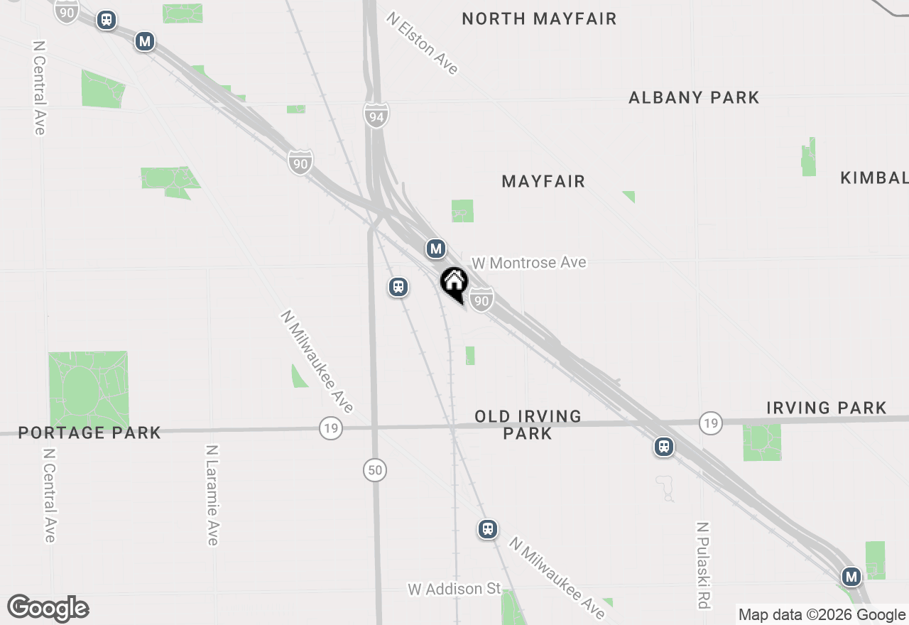 Map of 4249 N Kolmar Avenue #4249, Chicago, IL 60641