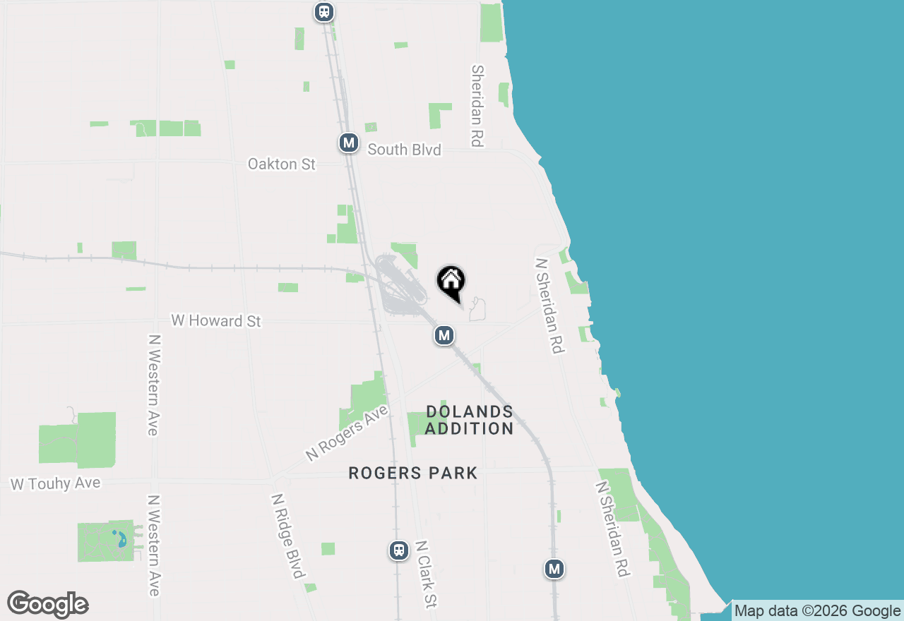 Map of 7616 N Marshfield Avenue #302, Chicago, IL 60626