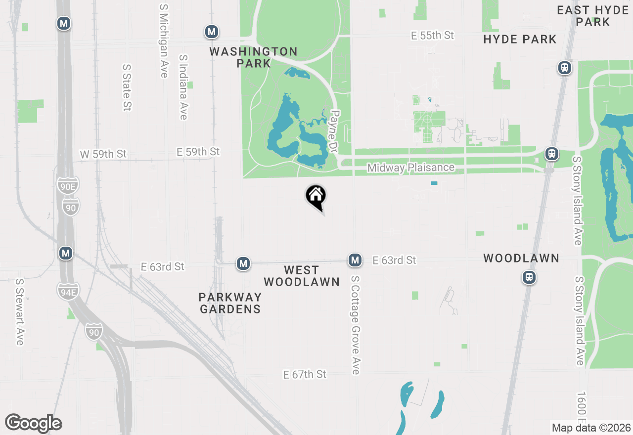Map of 6125 S Champlain Avenue #G, Chicago, IL 60637