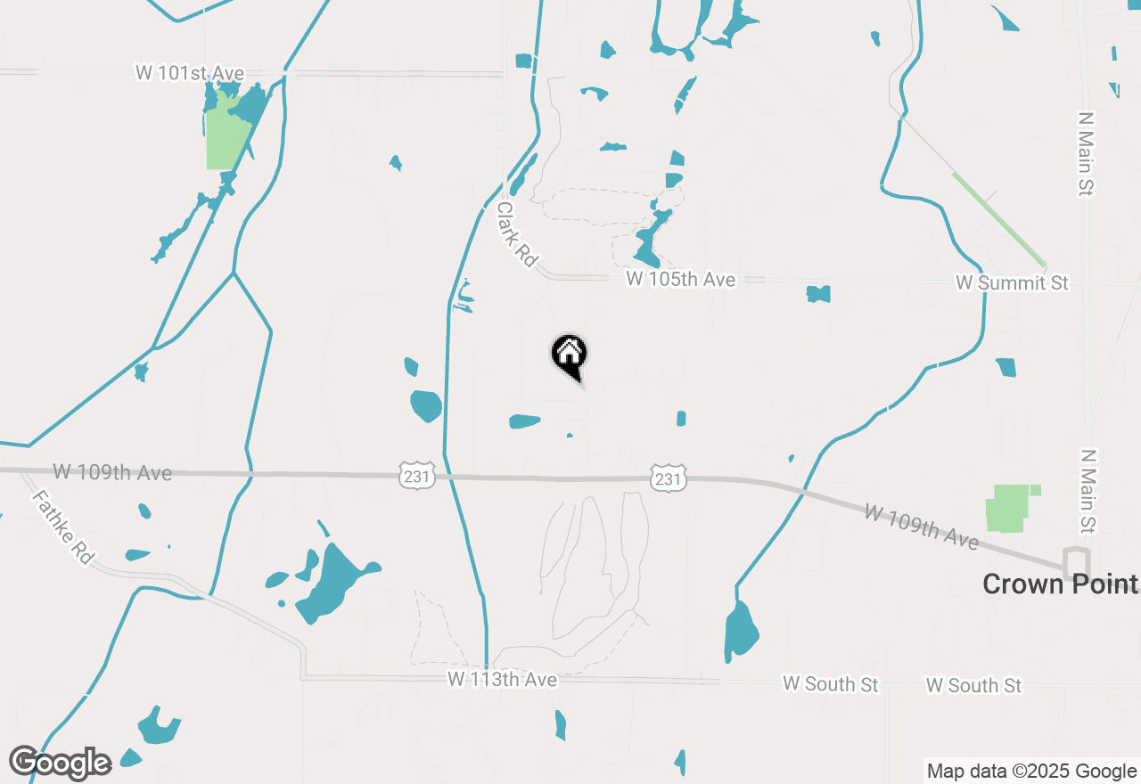 Map of 4520 W 107th Place, Crown Point, IN 46307