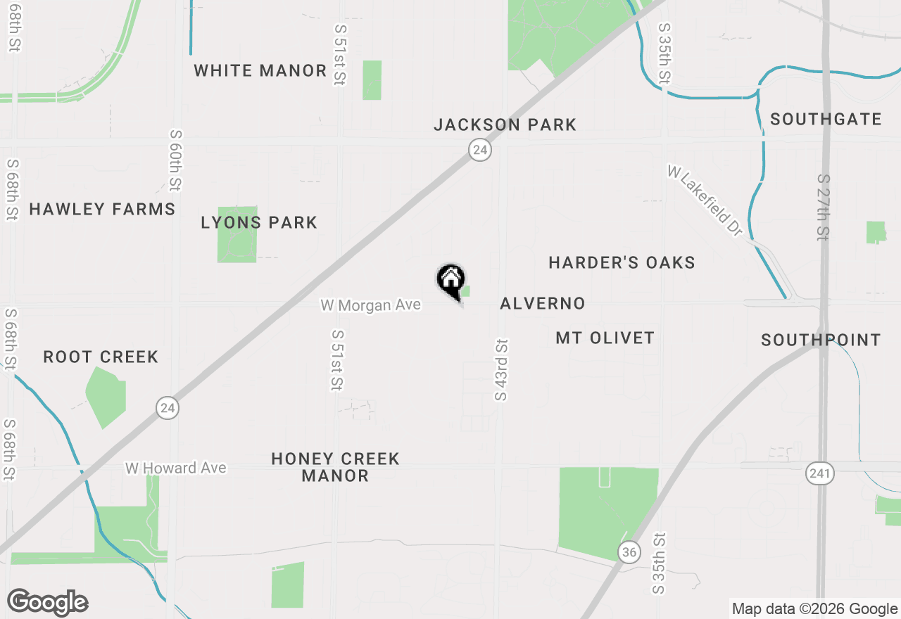 Map of 4515 W Morgan Ave, Greenfield, WI 53220