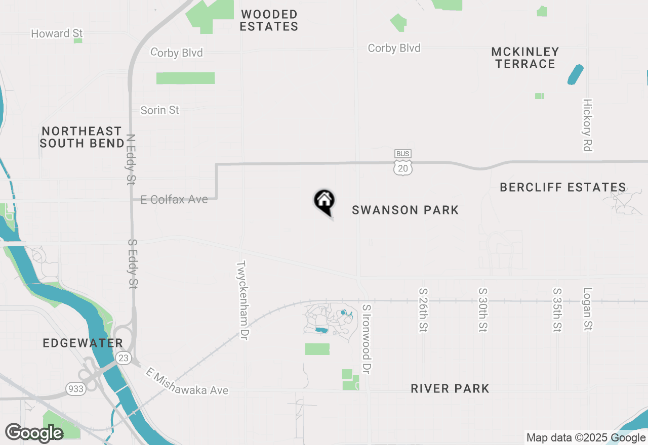 Map of 103 S Coquillard Drive, South Bend, IN 46617