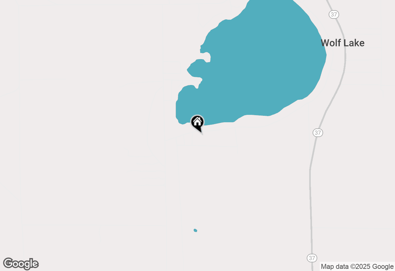 Map of 1127 Wolf Lake Drive, Baldwin, MI 49304
