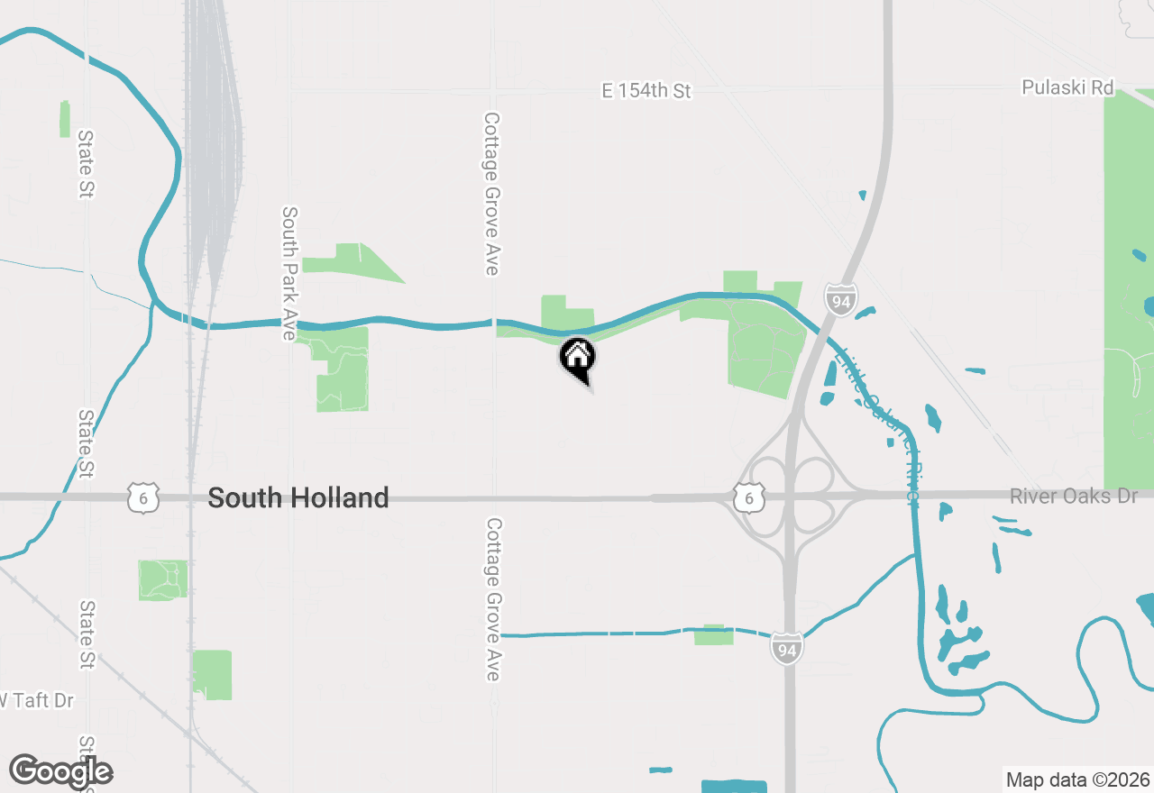 Map of 15972 Debbie Lane, South Holland, IL 60473