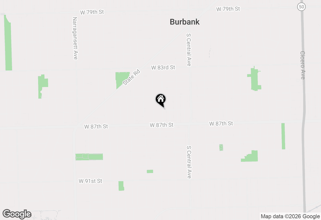 Map of 8600 Menard Avenue, Burbank, IL 60459