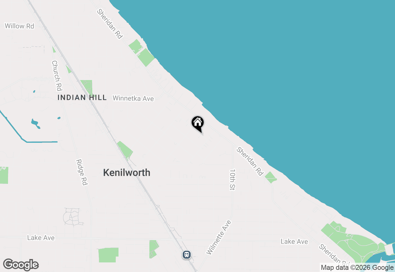 Map of 228 Raleigh Road, Kenilworth, IL 60043