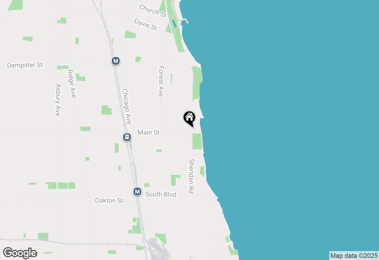 Map of 900 Edgemere Court, Evanston, IL 60202