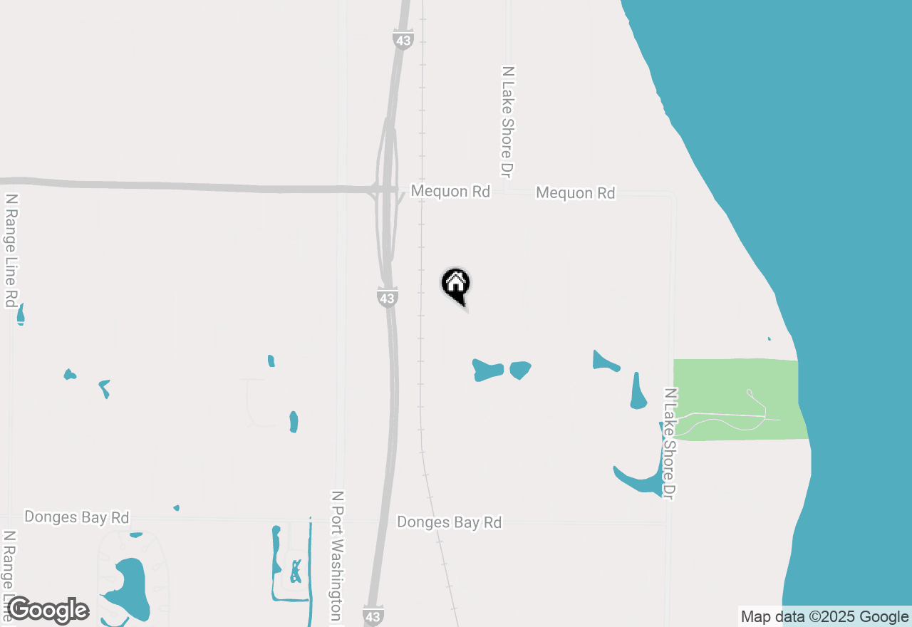 Map of 10872 N San Marino Dr, Mequon, WI 53092