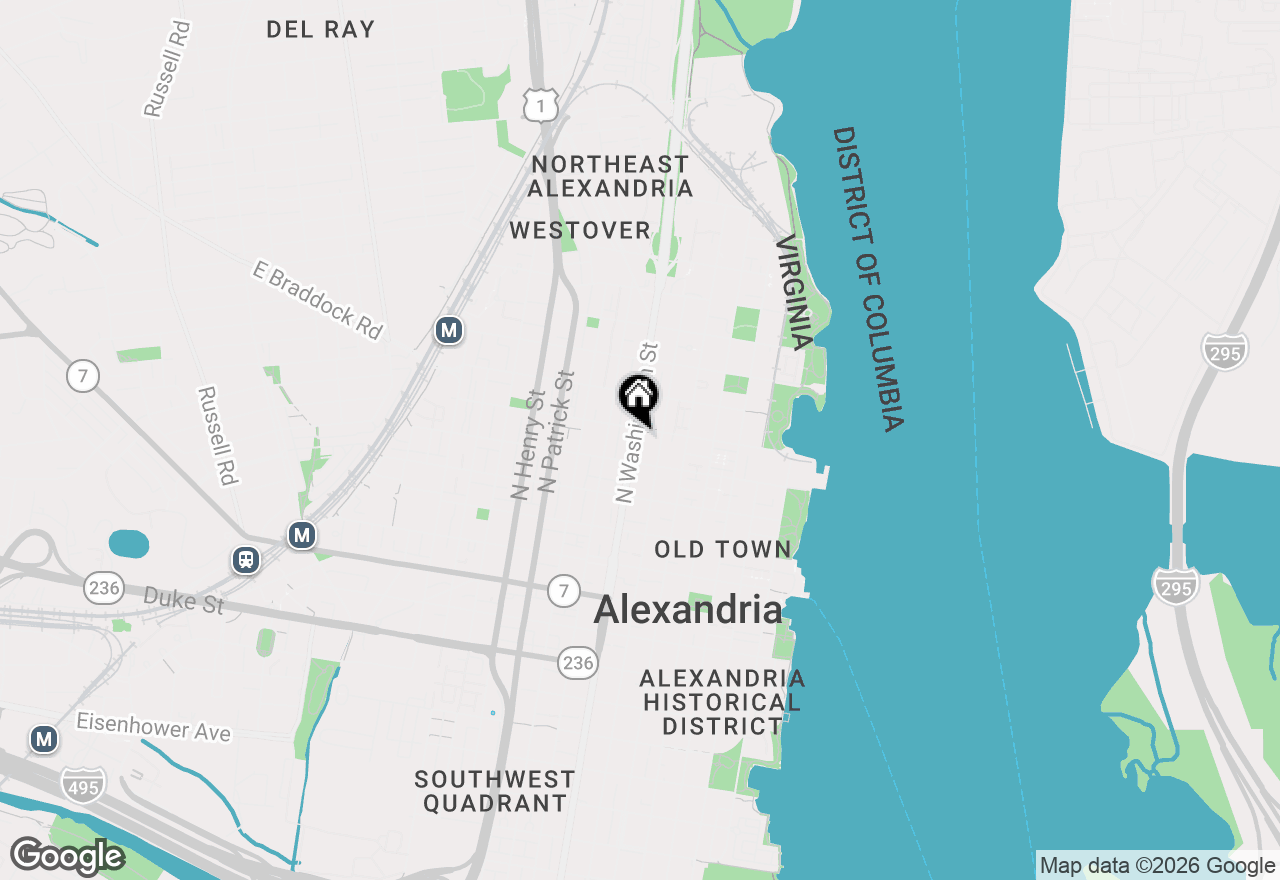 Map of 515 N Washington Street #307, Alexandria, VA 22314