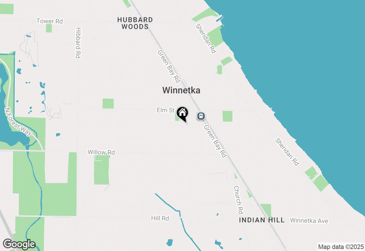 Map of 474 Chestnut Street, Winnetka, IL 60093