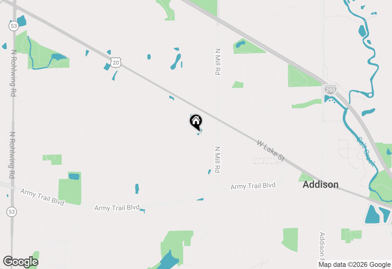 Map of 700 N Briar Hill Lane #5, Addison, IL 60101