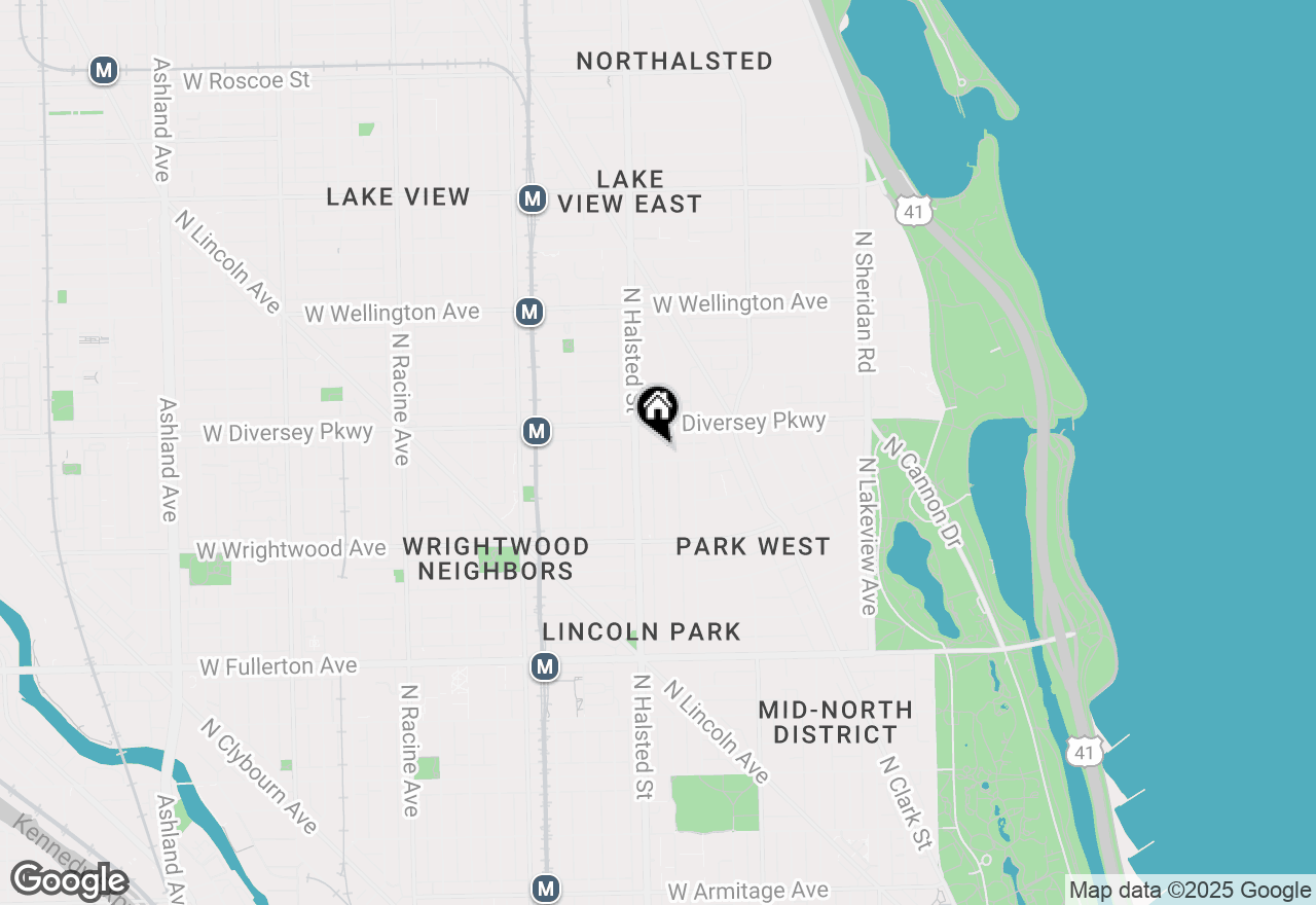 Map of 738 W Schubert Avenue #2, Chicago, IL 60614