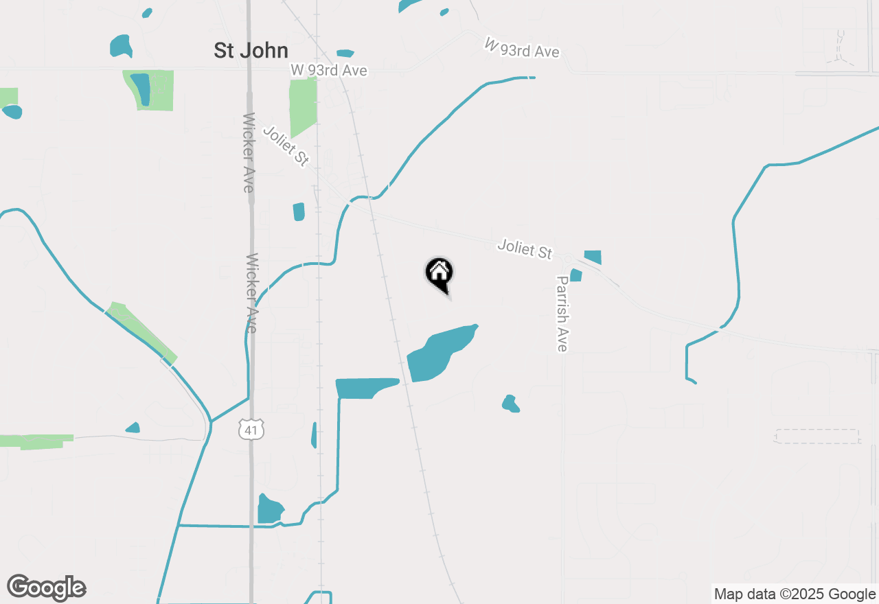 Map of 9868 Ponton Place, St. John, IN 46373