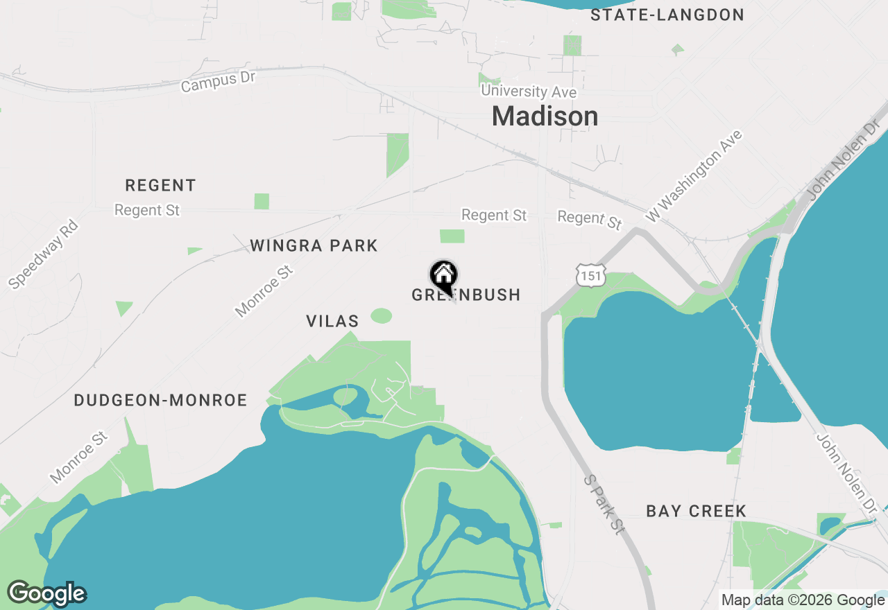 Map of 315 S Orchard Street, Madison, WI 53715