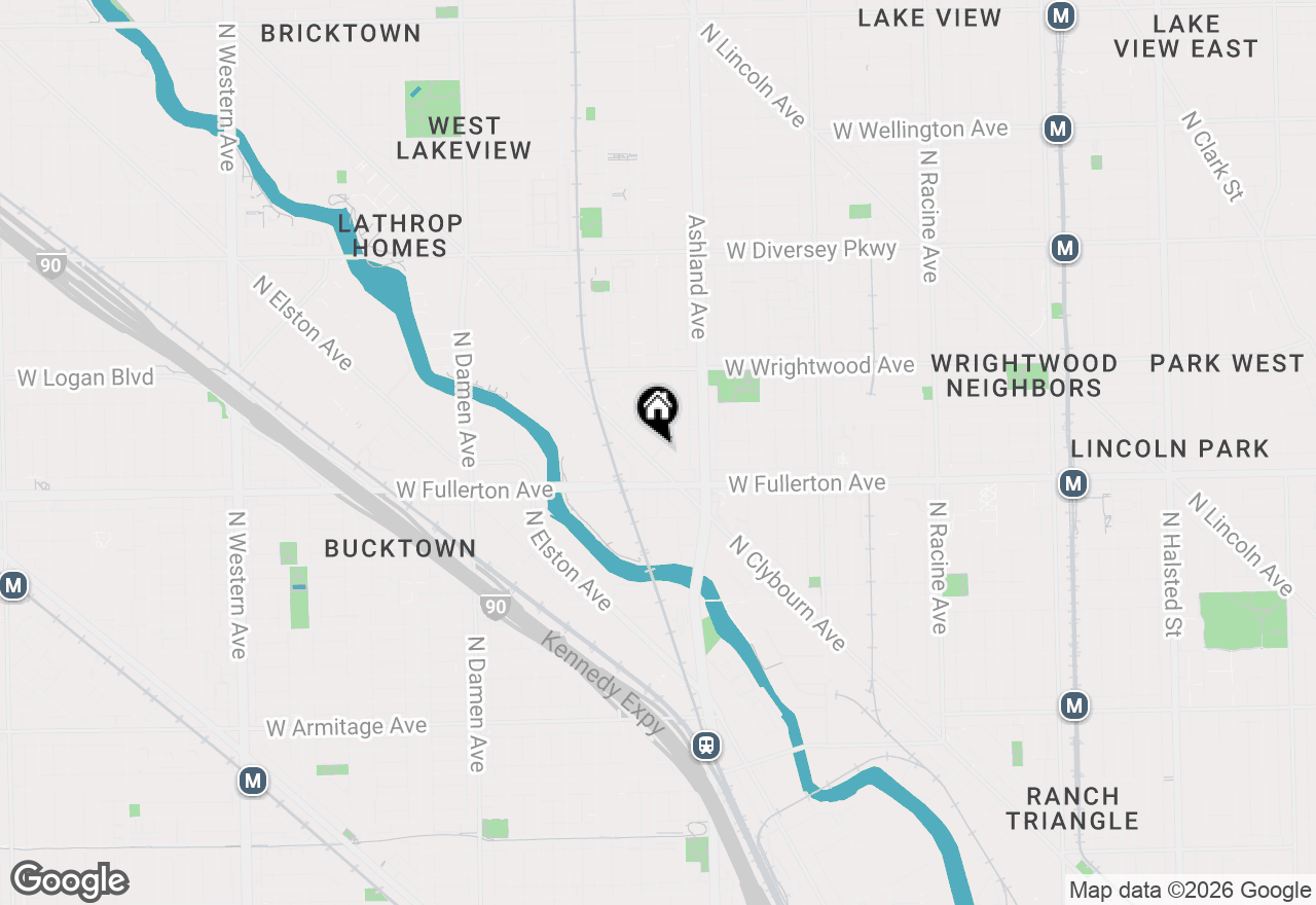 Map of 2435 N Clybourn Avenue #3S, Chicago, IL 60614