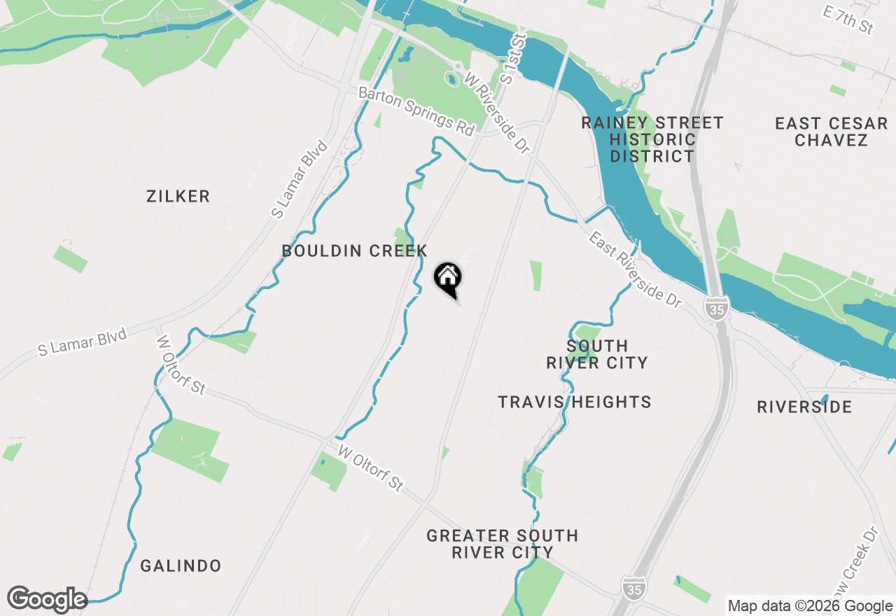Map of 1503 Newton St, Austin, TX 78704