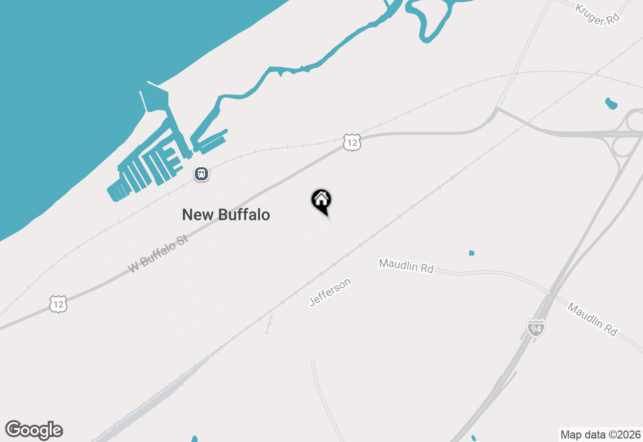Map of 227 S Jameson Street, New Buffalo, MI 49117