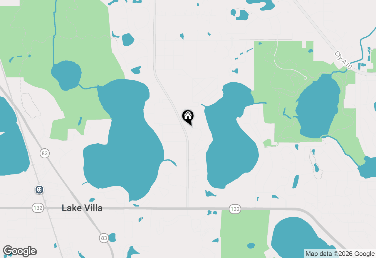Map of 457 N Crooked Lake Lane, Lindenhurst, IL 60046
