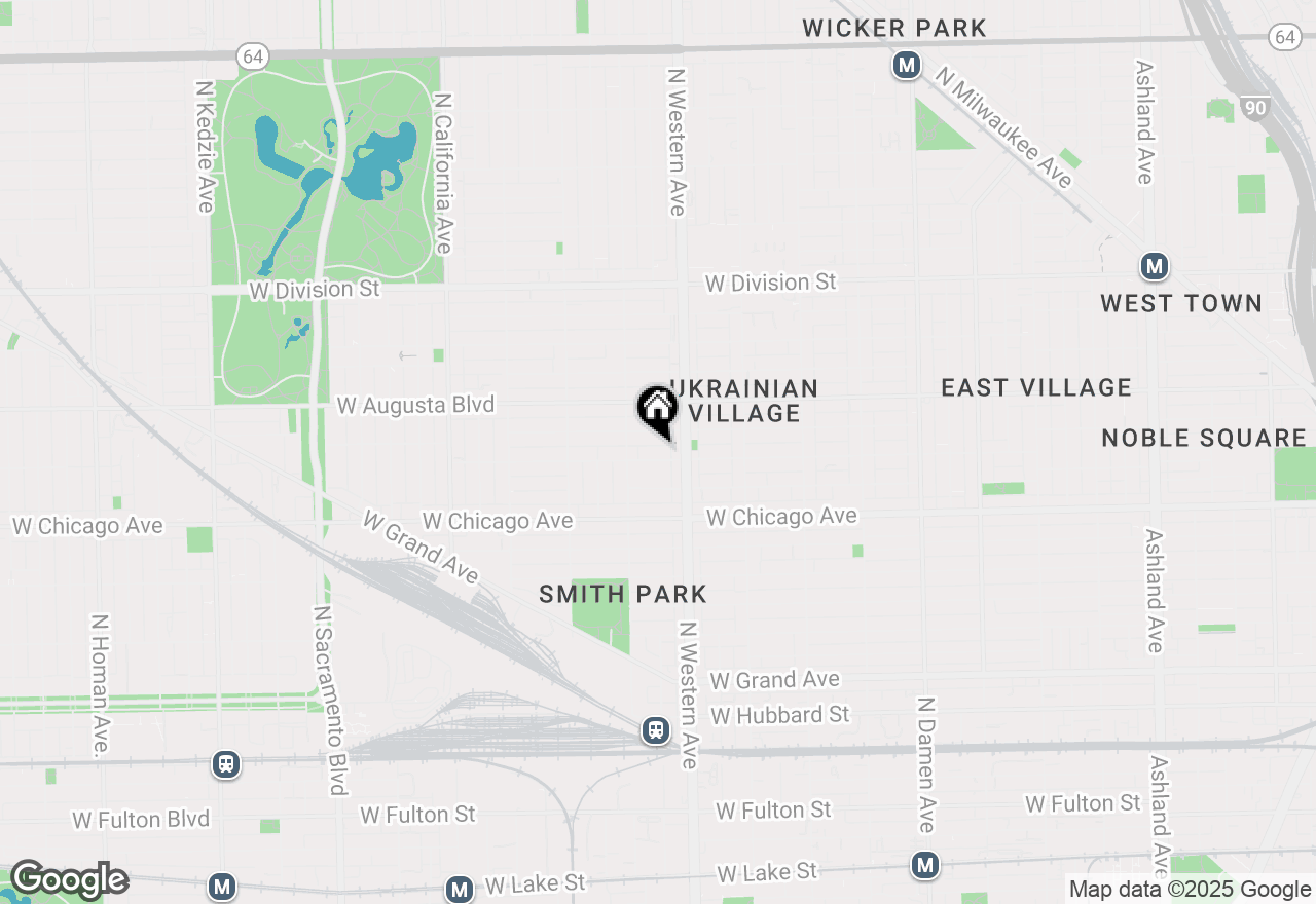 Map of 2428 W Iowa Street #3W, Chicago, IL 60622