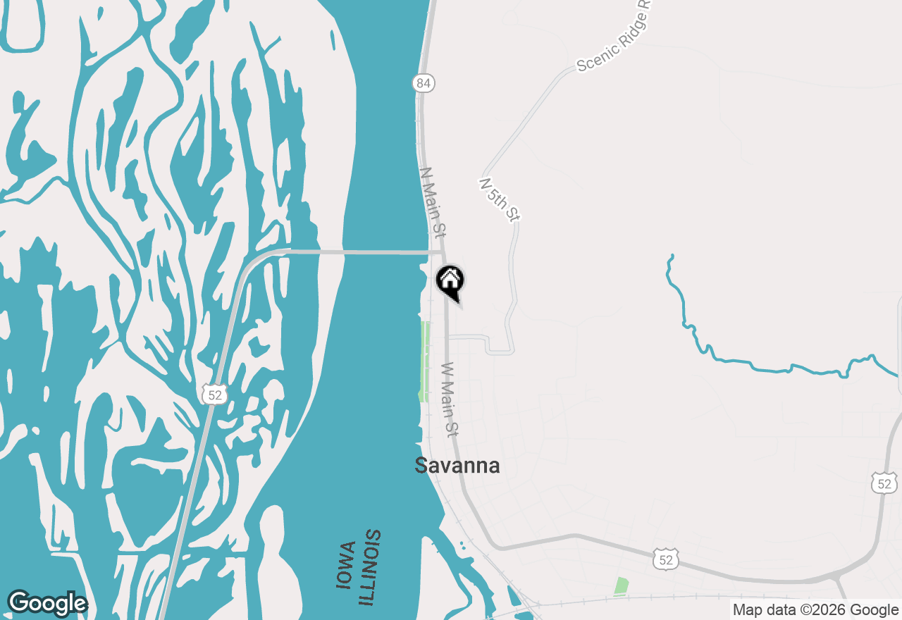 Map of 1104 Main Street, Savanna, IL 61074
