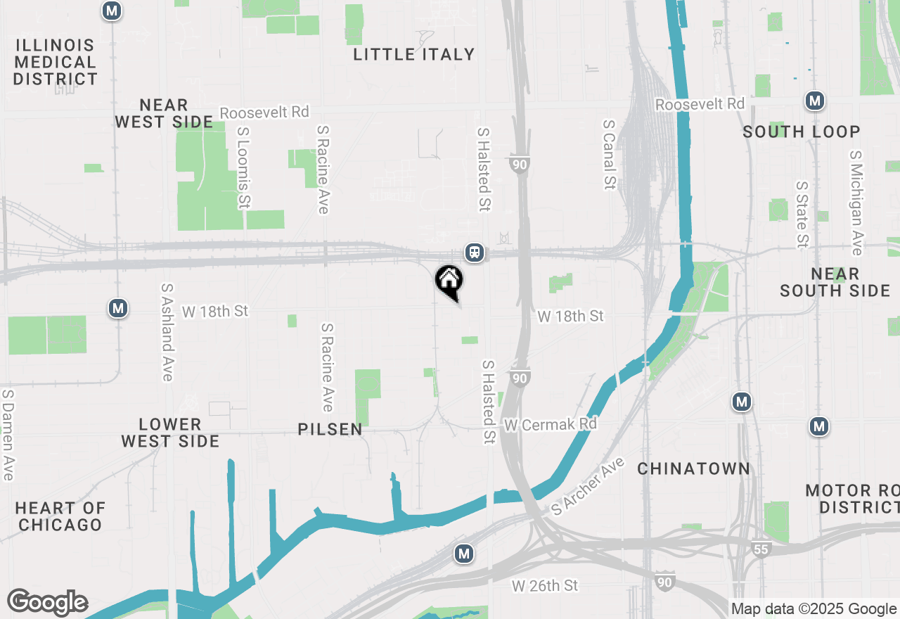 Map of 903 W 18th Street #2E, Chicago, IL 60608