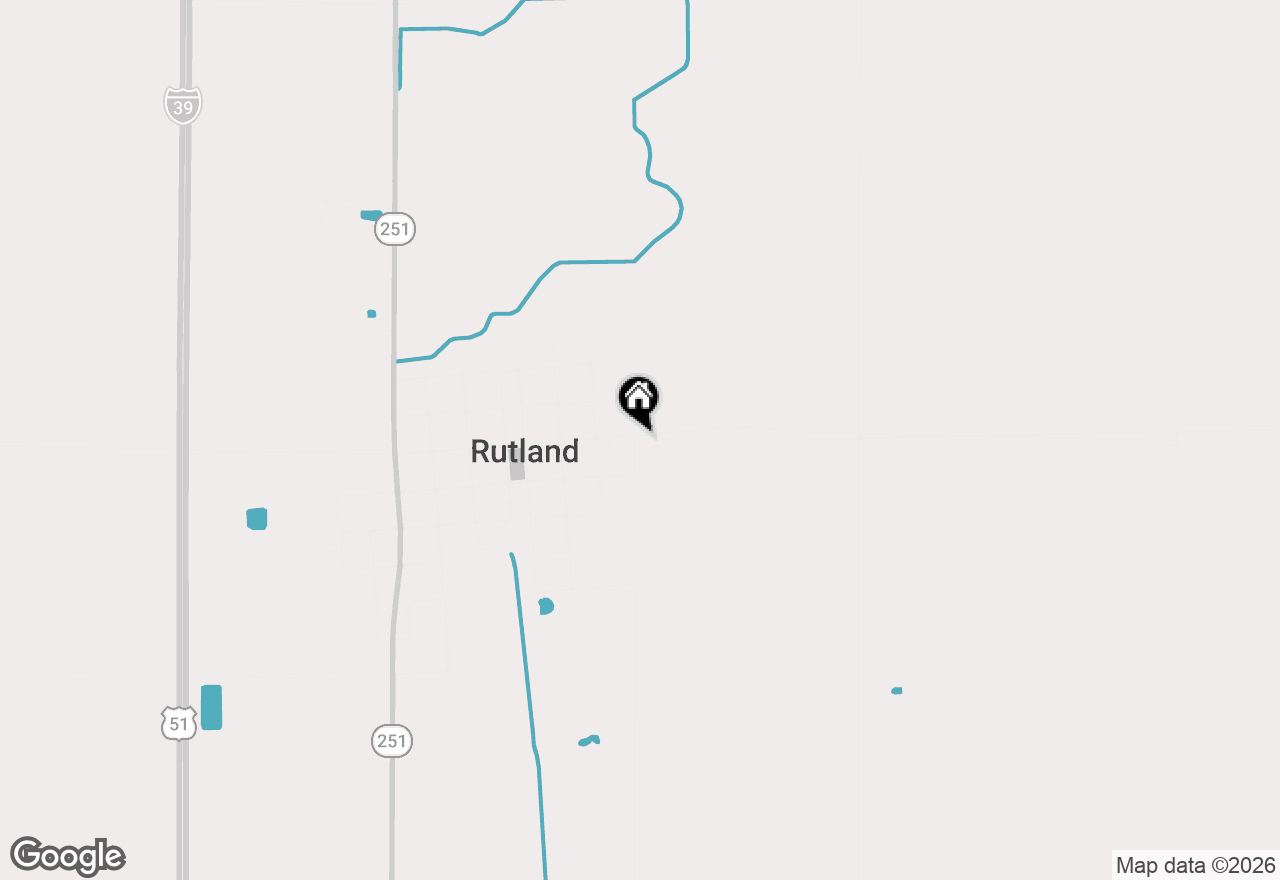 Map of 101 Rowland Street, Rutland, IL 61358