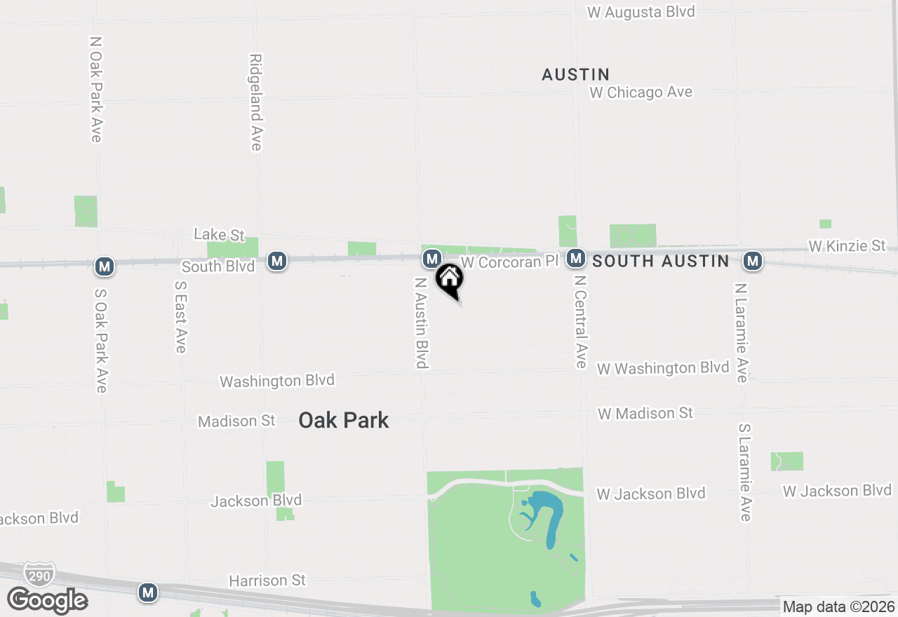 Map of 227 N Mason Avenue #1S, Chicago, IL 60644