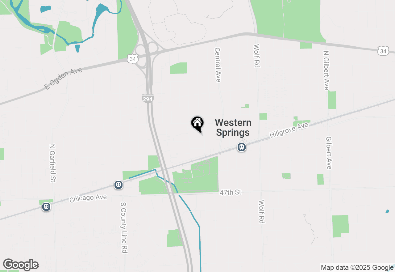 Map of 1318 Reid Street, Western Springs, IL 60558