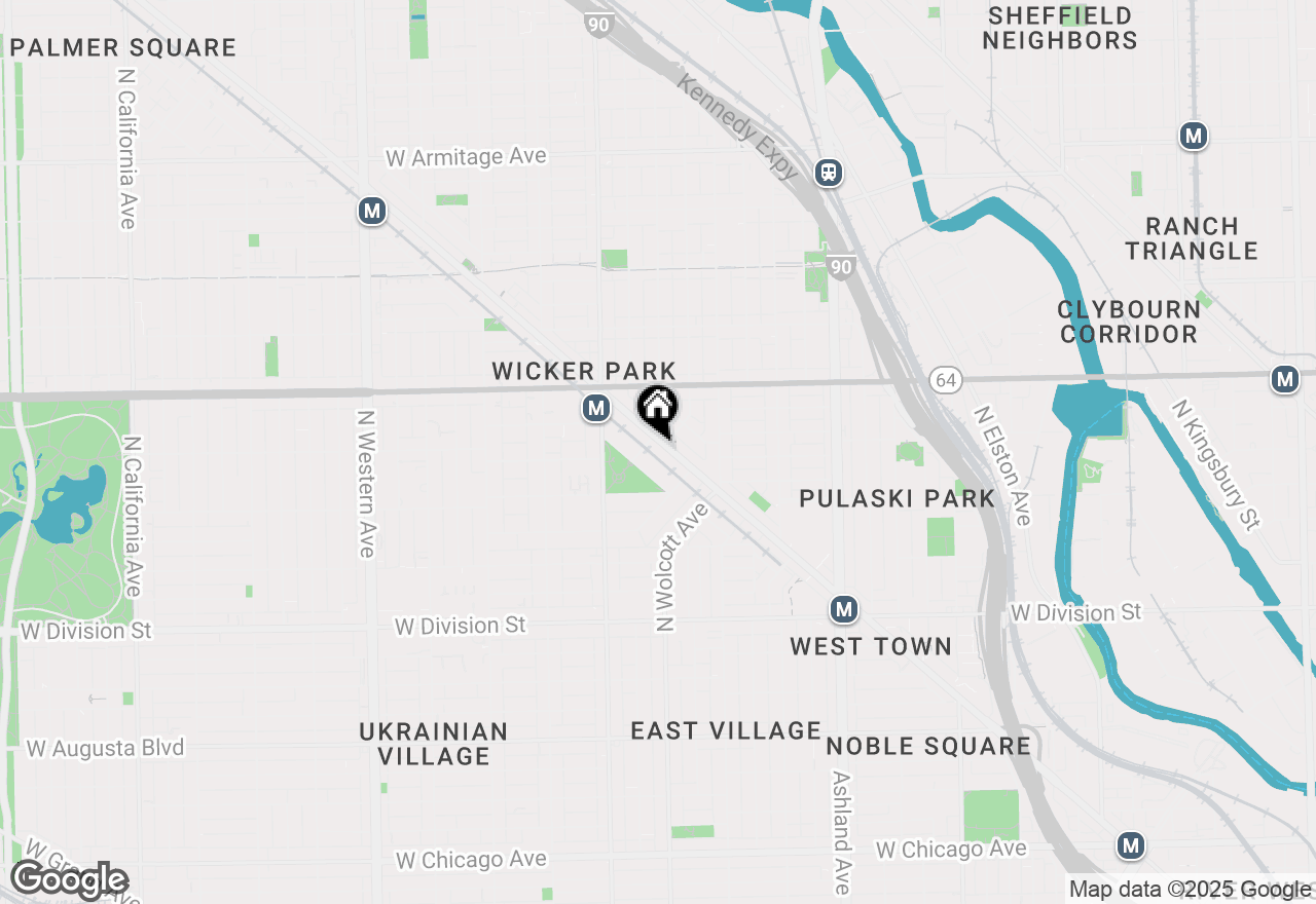 Map of 1474 N Milwaukee Avenue #2F, Chicago, IL 60622