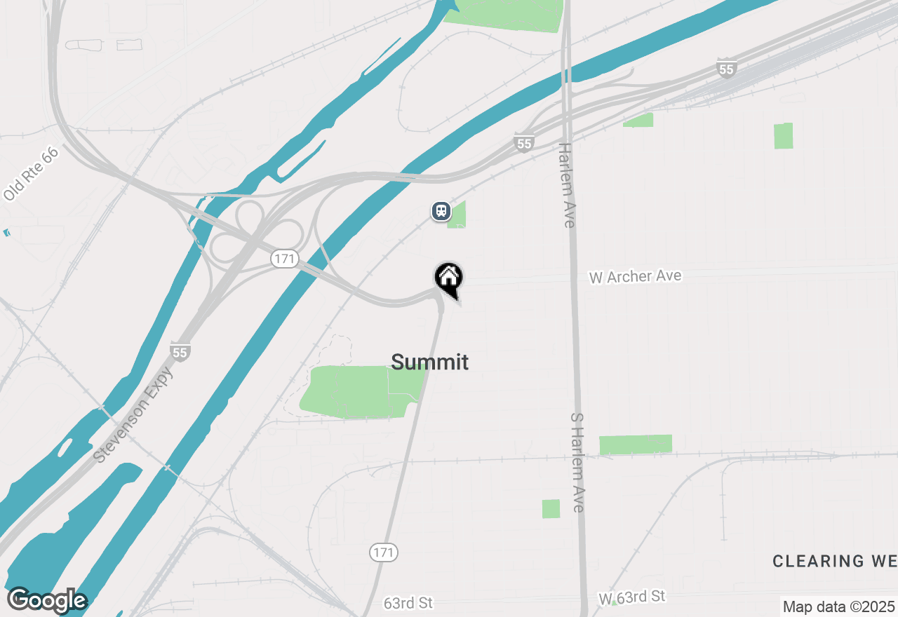 Map of 7449 W 55th Place #2B, Summit, IL 60501