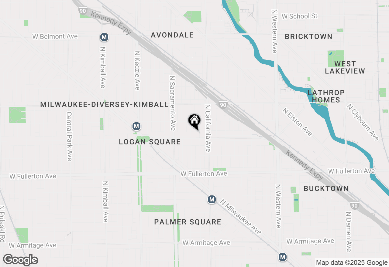 Map of 2850 W Logan Boulevard, Chicago, IL 60647