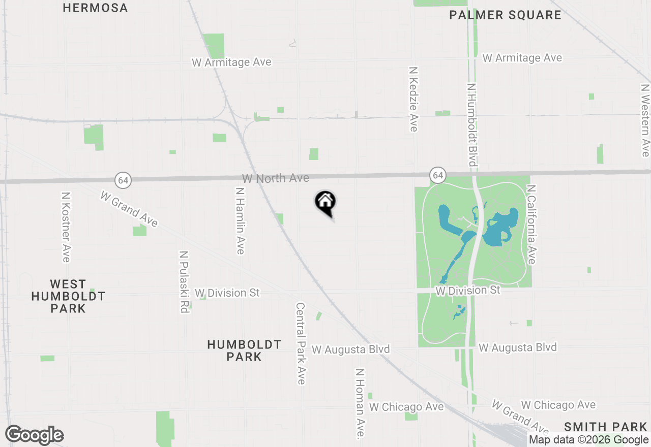 Map of 3501 W Beach Avenue, Chicago, IL 60651