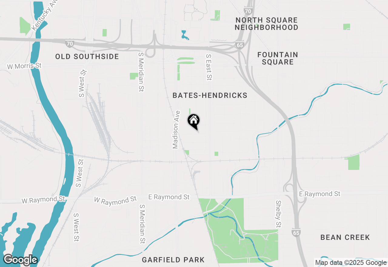 Map of 315 E Minnesota Street, Indianapolis, IN 46225