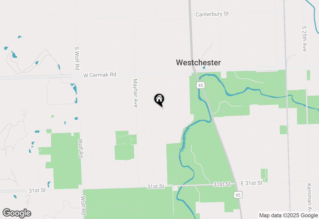 Map of 10621 Essex Street, Westchester, IL 60154