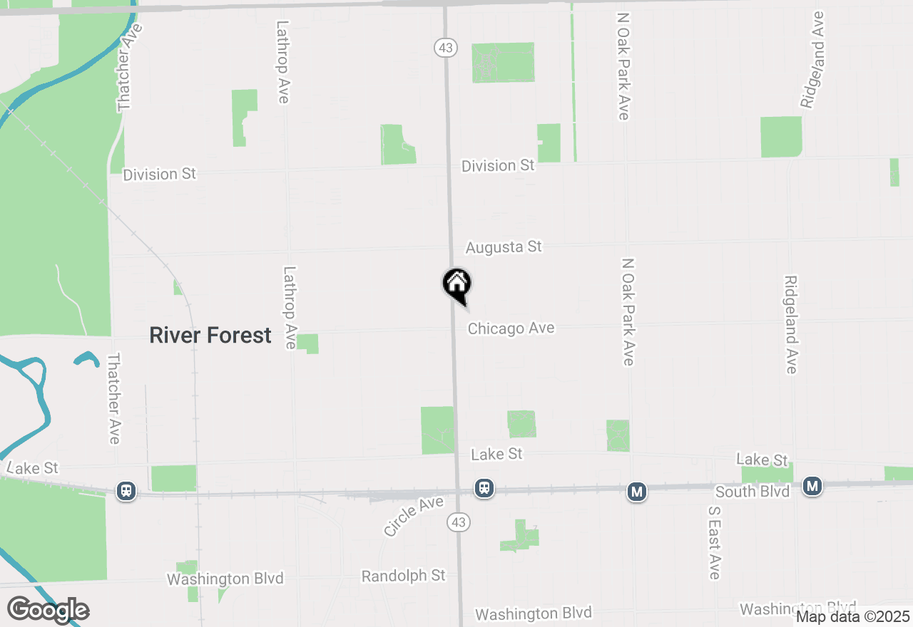 Map of (Address confidential), Oak Park, Illinois 60302