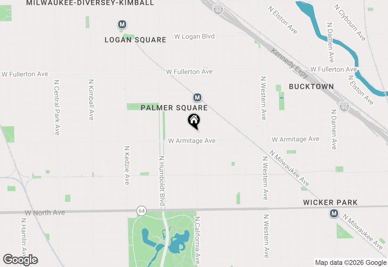 Map of 2024 N California Avenue #4B, Chicago, IL 60647