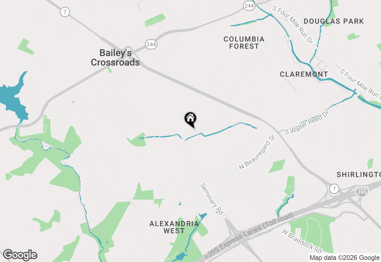 Map of 5501 Seminary Road #1605S, Falls Church, VA 22041